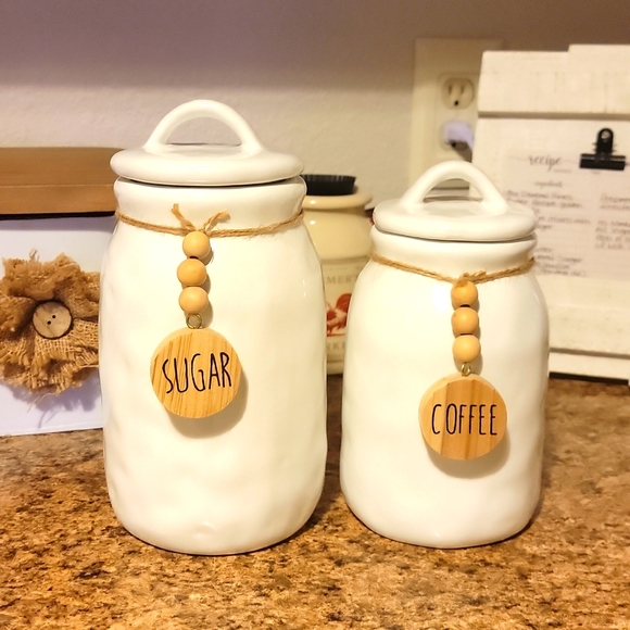 Other - Farmhouse white canisters